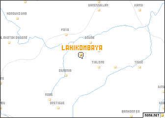 map of Lahikombaya