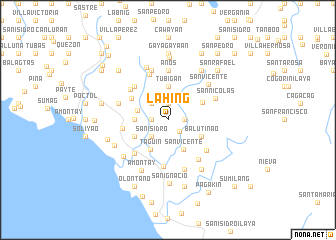 map of Lahing