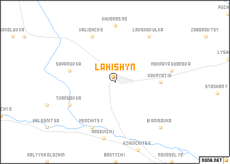 map of Lahishyn