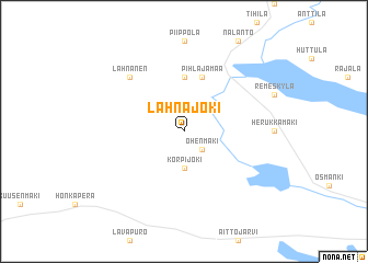 map of Lahnajoki