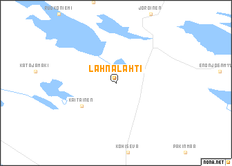 map of Lahnalahti