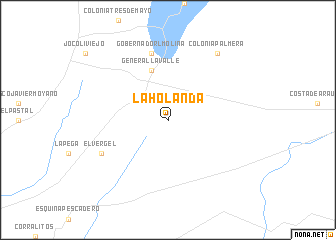 map of La Holanda