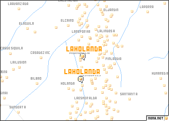 map of La Holanda