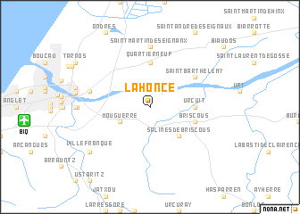 map of Lahonce