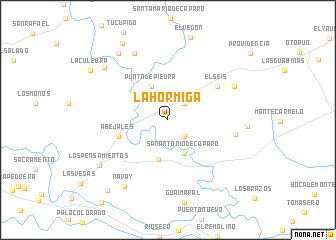 map of La Hormiga