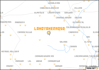 map of La Hoya Hermosa