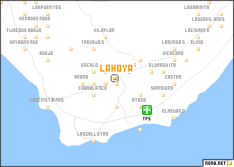 map of La Hoya