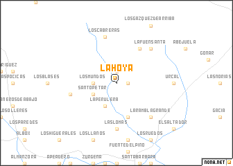 map of La Hoya