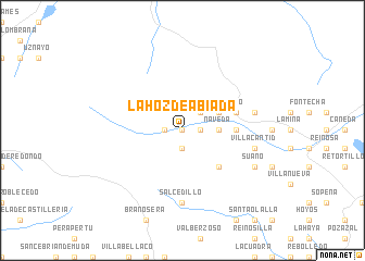 map of La Hoz de Abiada