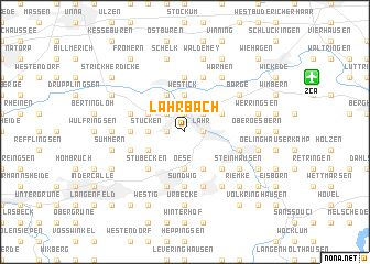 map of Lahrbach