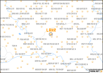 map of Lahr