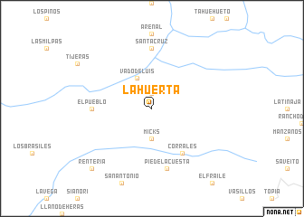 map of La Huerta