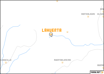 map of La Huerta