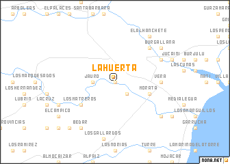 map of La Huerta