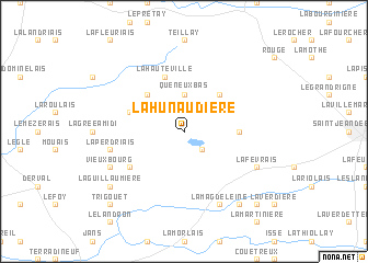 map of La Hunaudière