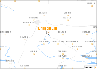 map of Laibgaliai