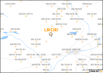 map of Laičiai