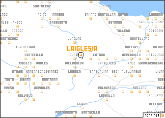 map of La Iglesia