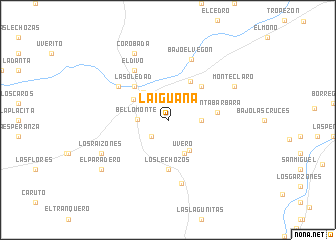 map of La Iguana