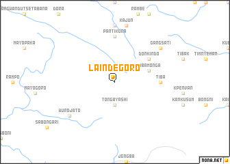 map of Lainde Goro