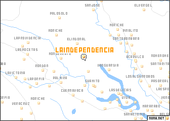 map of La Independencia