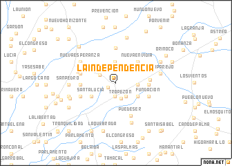 map of La Independencia