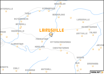 map of Lairdsville