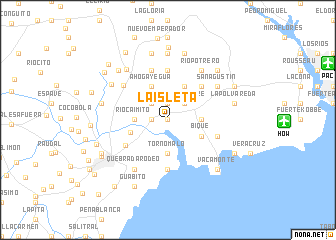 map of La Isleta