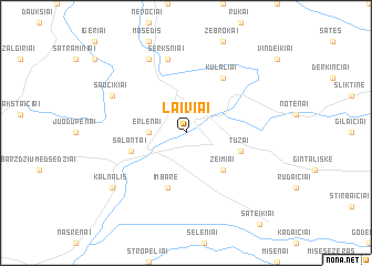 map of Laiviai