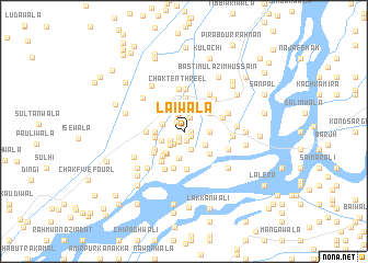 map of Laīwāla