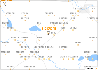 map of Laizāni