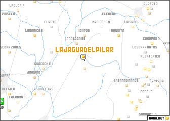 map of La Jagua del Pilar