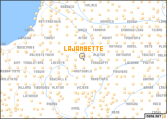 map of La Jambette