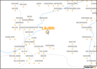 map of Lājānī