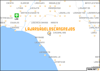 map of La Jarda de Los Cangrejos