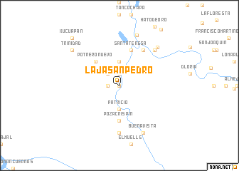 map of Laja San Pedro