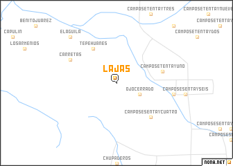 map of Lajas
