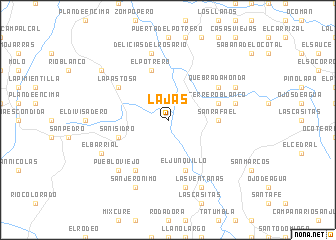 map of Lajas