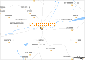 map of Lajedo do Cedro