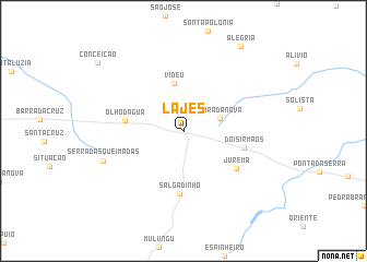 map of Lajes
