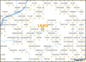 map of Lajes