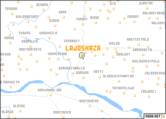 map of Lajosháza