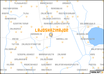 map of Lajosházimajor