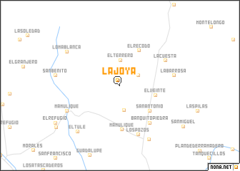 map of La Joya