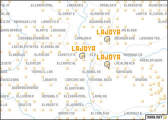 map of La Joya