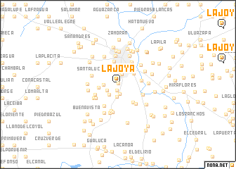 map of La Joya