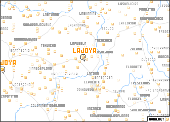 map of La Joya