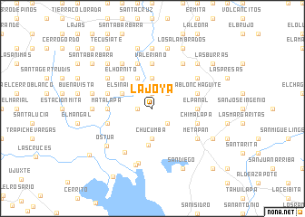 map of La Joya