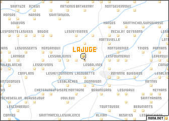 map of La Juge