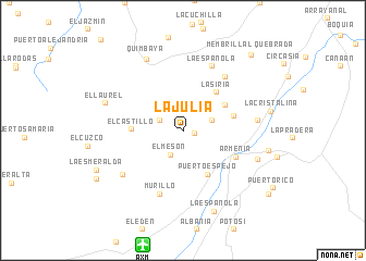 map of La Julia